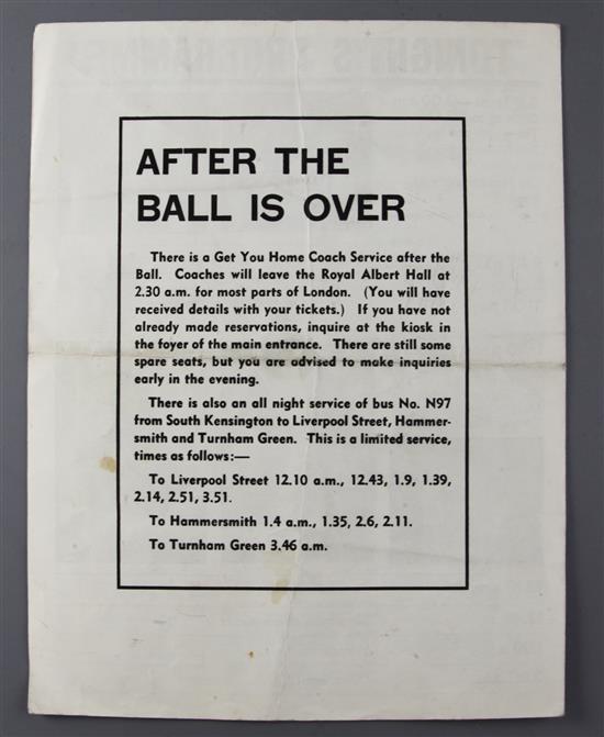 A Daily Mirror Thursday February 18, 1965, Welcome to The Golden Ball programme, 10 x 8in.